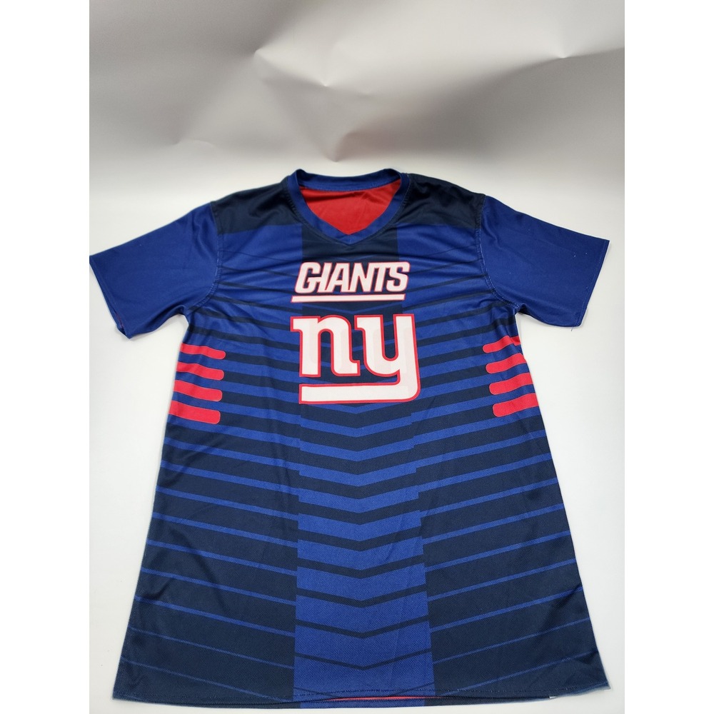 New York Giants NFL Flag Play Football Reversible Jersey Adult Medium Blue Red